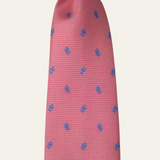 Corbata rosa con estampado